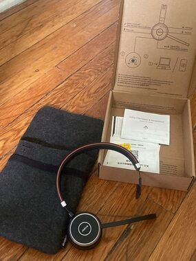 Jabra Headset in Black with Red Trim- professional Bluetooth headset